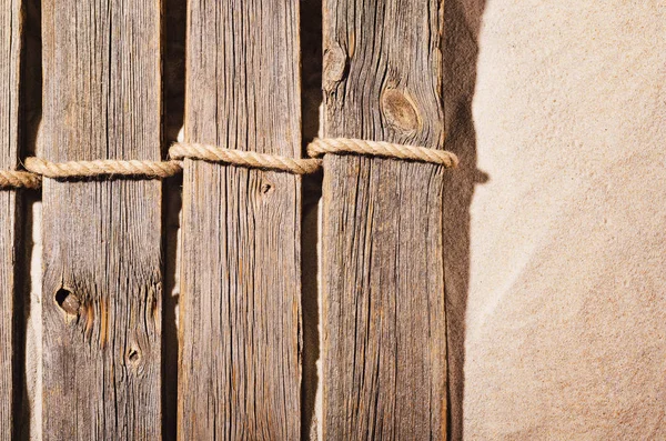 Praia arenosa vista de fundo superior. Textura de areia com espaço de cópia — Fotografia de Stock