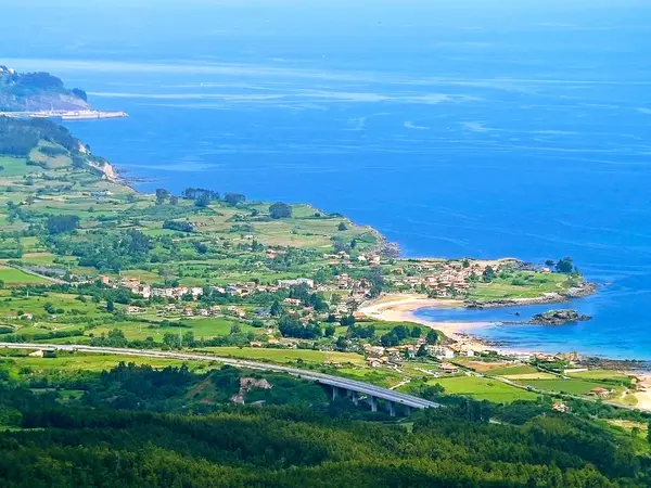 Costa española en ojo de pájaro — Foto de Stock