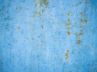 Metalik mavi paslı demir dokusuna