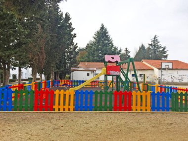 Graffiti ile çok renkli Bahçesi