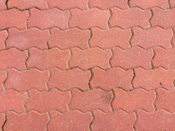 Texture of floor of orange bricks — Stock Photo, Image