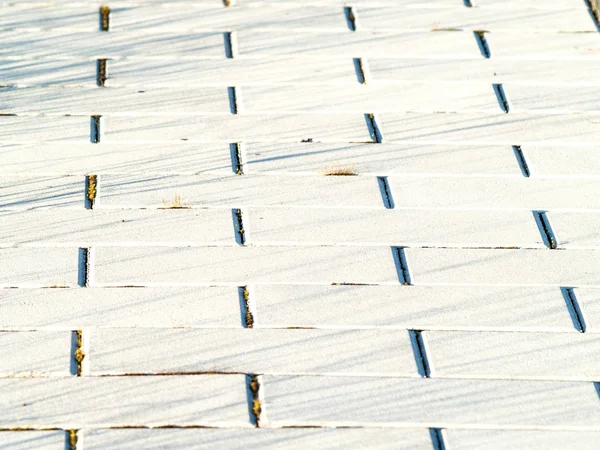 Textura podlahy s šedých betonových blooks — Stock fotografie
