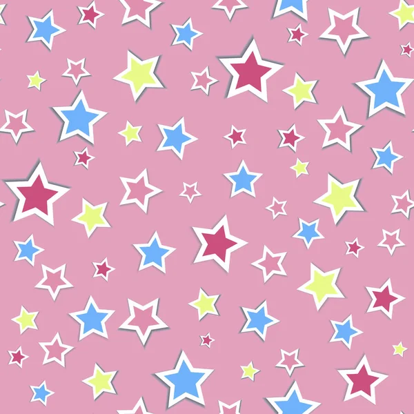 çok renkli yıldız, kesintisiz yineleme deseni ile arka plan