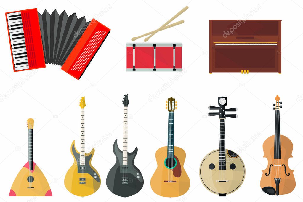 Musical instruments set 