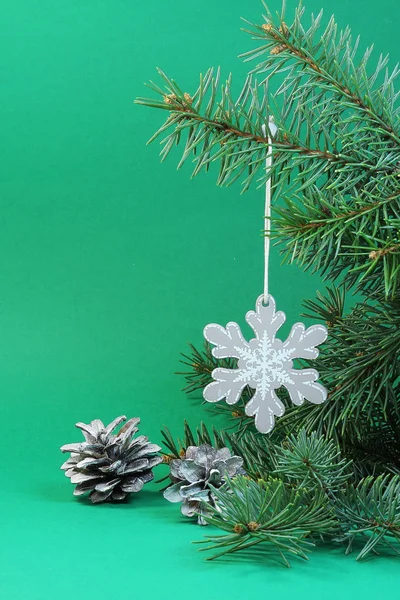 Background for Christmas card with a snowflake Stock Picture