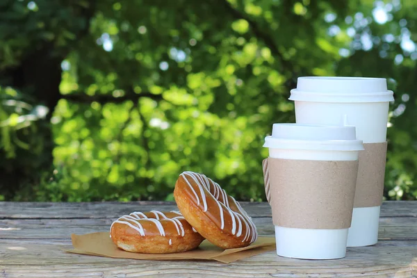 Fresh hot coffee for breakfast — Stock Photo, Image