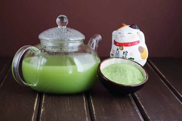 Lahodný a čerstvý japonský čaj matcha — Stock fotografie