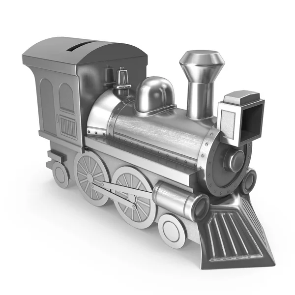 Money box train bank — Stock Photo, Image