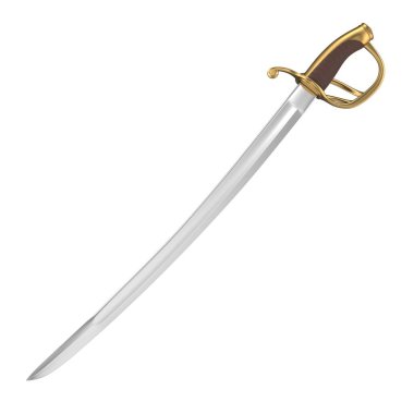 Cutlass, beyaz arka plan üzerinde izole