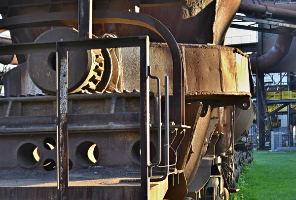 Eski paslı Kupası için döküm çelik bir demiryolu araç - ayrıntı