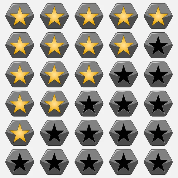 Вектор звездного рейтинга. Рейтинг Polygon Star. EPS 10 — стоковый вектор