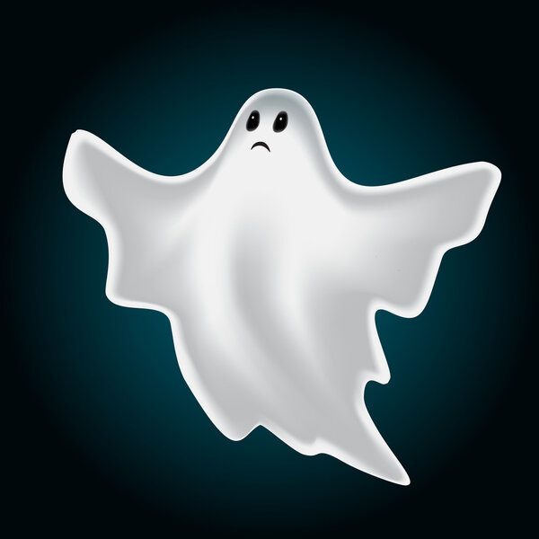 Halloween design with ghost