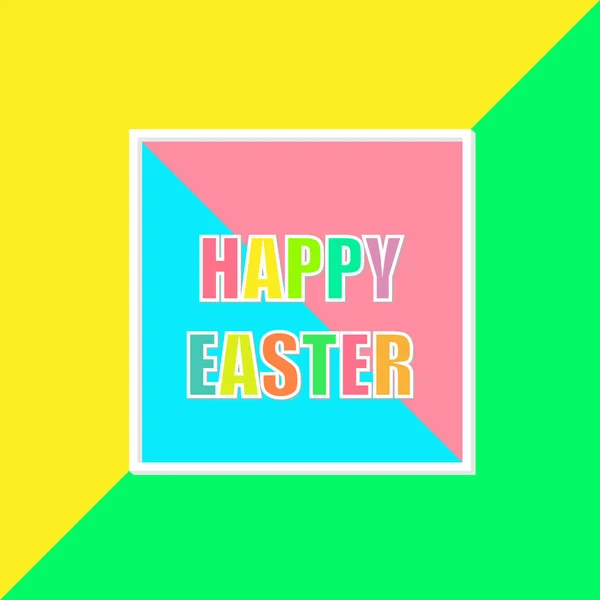 Feliz Pascua mosaico colorido fondo — Vector de stock