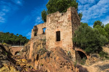 Antika sömürü eski watermill benim bakır
