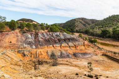 Cüruf bakır antika sömürü benim bakır köyde Sotiel Coronada Huelva, Endülüs, İspanya