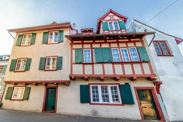 Pintoresca Casa Antigua Ciudad Basilea Suiza Europa — Foto de Stock