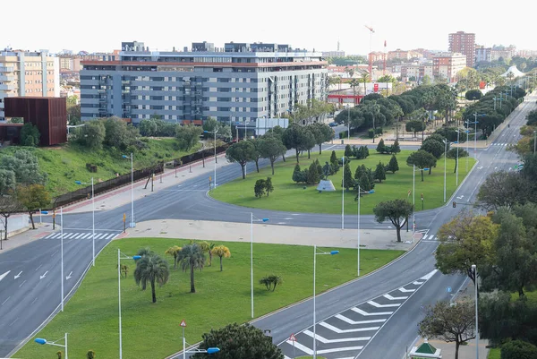 Huelva Spanien April 2020 Leere Straßen Der Stadt Huelva Wegen — Stockfoto