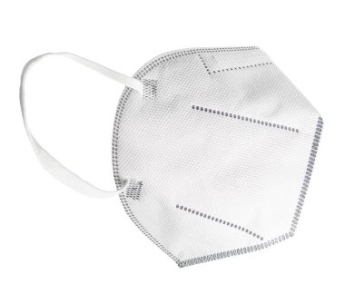 Kulaklıklı tek kullanımlık maske, FFP2 ve N95 / KN95 korumalı. Kendini ve diğerlerini Covid-19 'dan korumak için yüz maskesi. Solunum vanası olmadan, enfeksiyonların yayılmasına karşı koruma
