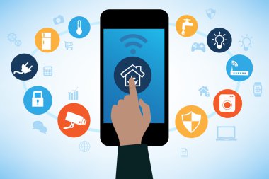 Akıllı ev teknolojisi uzaktan ev denetimini online