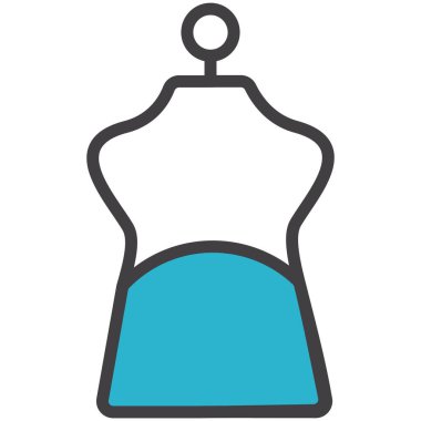 Taslak simge mankeni, dikiş dikmek için model.