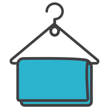 Taslak simge askısı ve kumaş, dikiş için tekstil.