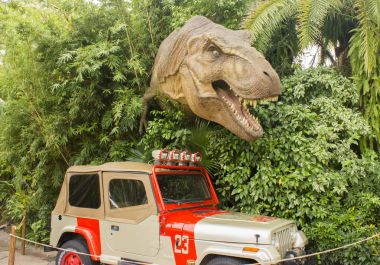 Orlando, Amerika Birleşik Devletleri - 14 Ekim, 2016-ziyaretçiler, tema parkı Universal Studios Adaları macera