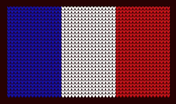 Drapeau tricoté. Contexte du Nouvel An — Image vectorielle