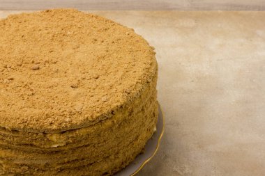 Tatlım pasta set bir arka plan üzerinde.