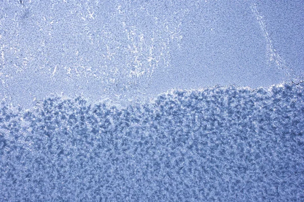 Givre Sur Fenêtre Fond Surface Glace Texture — Photo