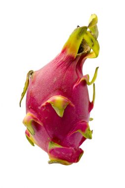 Dragon meyve veya beyaz arka plan üzerinde Pitaya. yalıtılmış nesne 