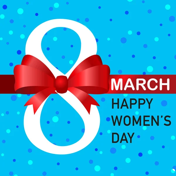 Martie Ziua Internațională Femeii Şablon Fundal Ilustrație Vectorială — Vector de stoc