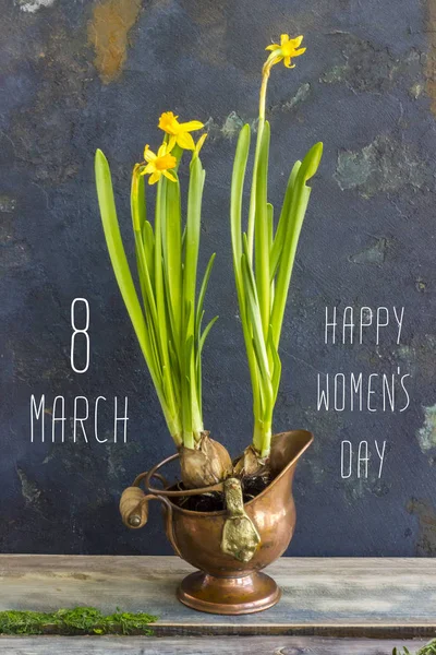 Martie Happy Mother Day Felicitări Florale Flori Fundal Vacanță Pentru — Fotografie, imagine de stoc