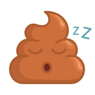 Bok çuvalı, uyuyan surat hissi. Vektör illüstrasyonu  