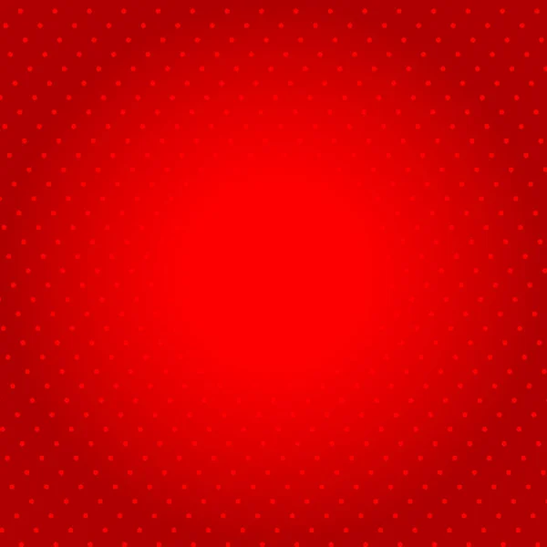 Red Polka Dot Background Pop Art Style Template Text Vector — Stock Vector