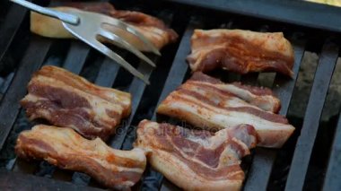 Barbekü pastırma kavurma