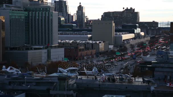New York'ta trafik — Stok video