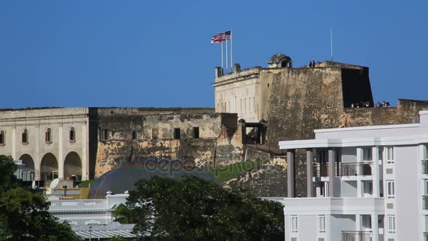 San Juan Puerto Rico 2017. — Stock Video