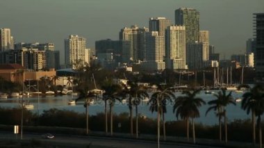  zaman atlamalı, Miami, Fl, Amerika Birleşik Devletleri - 11 Eylül 2017: Miami kasırga Irma, Miami güzel panorama görünümünü sonra