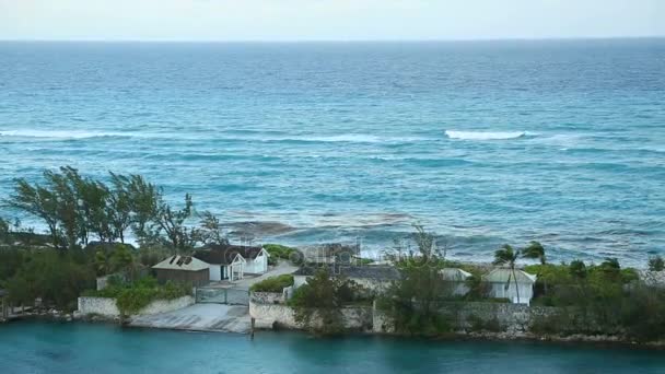 Tropiskt Paradis Bahamas Bahamas Augusti 2016 — Stockvideo