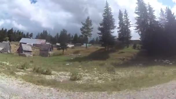 Idillio Dei Villaggi Montagna Nord Montenegro Durmitor — Video Stock