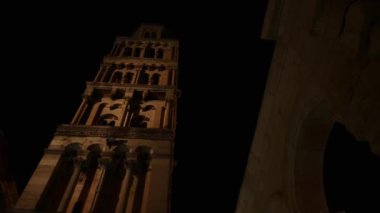 Diocletianus Sarayı gece, Split, Hırvatistan 
