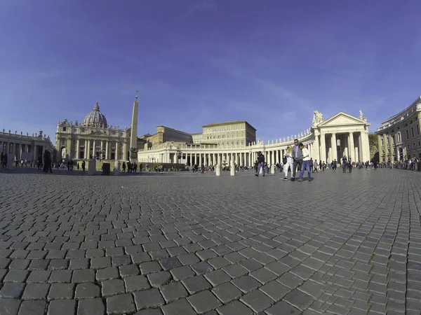 Praça São Pedro Vaticano Roma Itália Abril 2019 — Fotografia de Stock