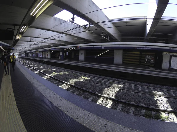 Rome Italië April 2019 Ponte Mammolo Een Metrostation Van Metro — Stockfoto