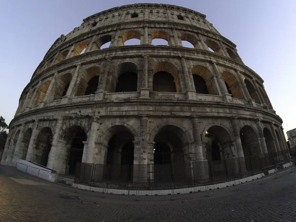 Coliseu Roma Início Noite Itália — Fotografia de Stock