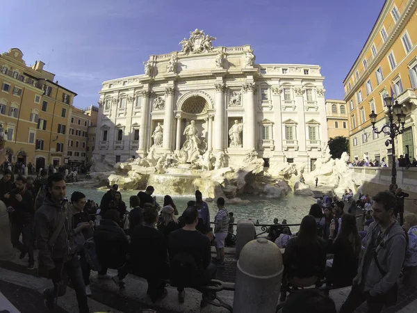 Фонтан Треви Риме Италия Самый Известный Фокусник Рима Апрель 2019 — стоковое фото
