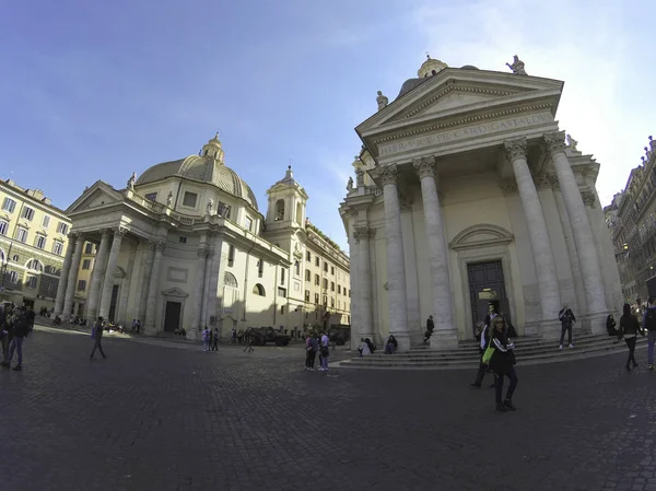 Roma Nisan 2019 Montesanto Daki Saint Mary Manzarası Güneşli Bir — Stok fotoğraf