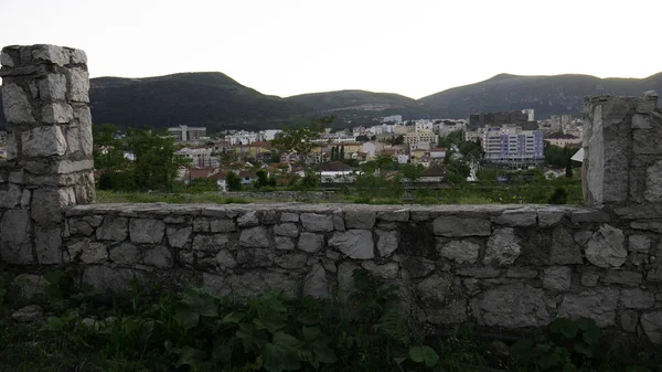 Widok Miasto Mostar Zmierzchu Bośnia Hercegowina — Zdjęcie stockowe