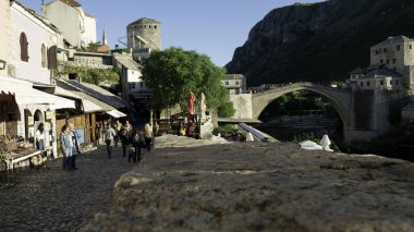 Yaşlı Mostar, Bosna-Hersek, Nisan 2019.