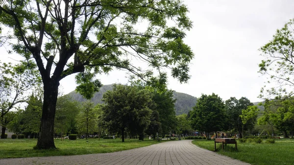 Het Zrinjski City Park Een Openbaar Park Aan Westkant Van — Stockfoto