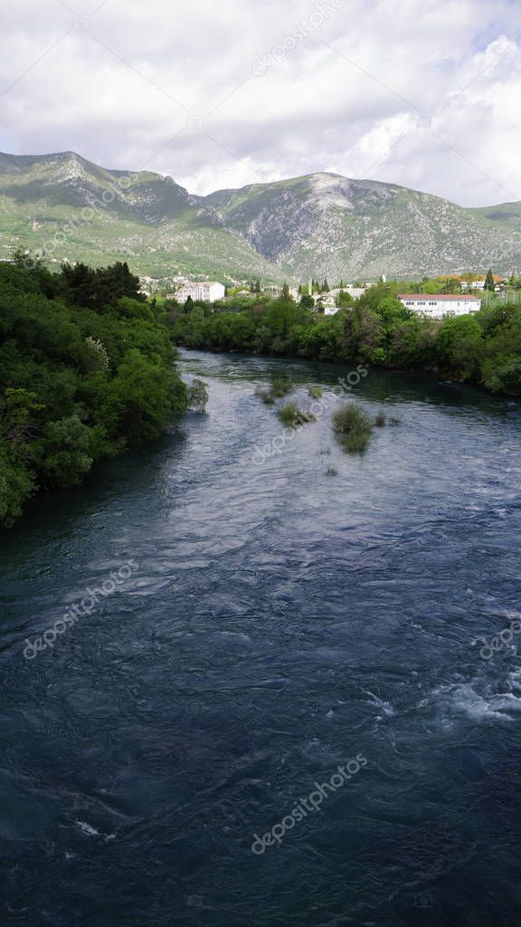 View of the Neretva River from the Carinski (emperor's) bridge.